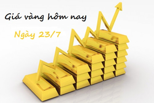 Giá vàng hôm nay 23/7 : Giá vàng tiếp tục treo đỉnh, USD tiếp tục giảm sâu