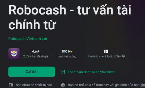 Tải App Robocash, Vay Nhanh Robocash 5.000.000 Không Lãi Suất 2023