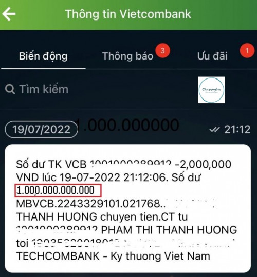 Sự thật về hình ảnh số dư tài khoản Vietcombank khủng trong năm 2024