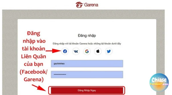 Cách đăng xuất tại trang web chính thức của Garena b6