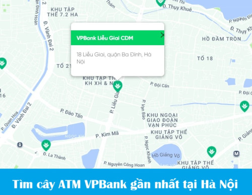 Cách tra cứu cây ATM VPBank gần nhất tại Hà Nội