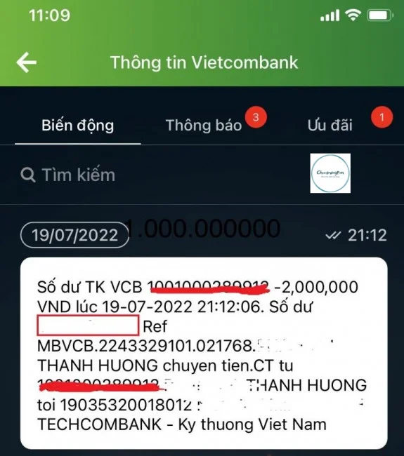 Chế ảnh số dư tài khoản khủng Vietcombank