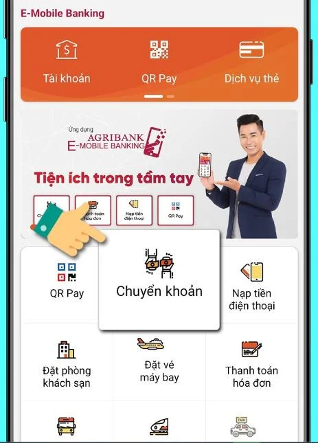 Chuyển tiền Agribank Mobile Banking