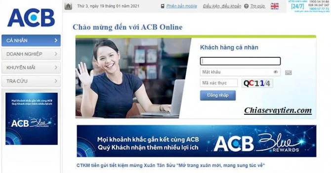 Kiểm tra số dư tài khoản ACB Online