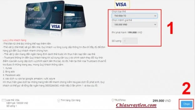 Đăng ký mở thẻ Visa ảo