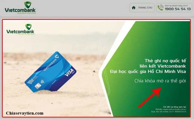 Mở thẻ tín dụng Vietcombank Online