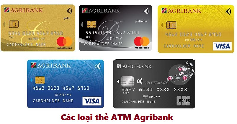 Các loại thẻ ATM Agribank