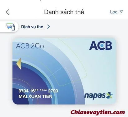 Thay đổi mã PIN thẻ ATM ACB