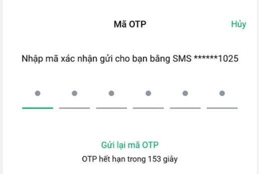 Quên tên đăng nhập VPbank - Bước 4