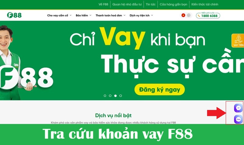 Tra cứu khoản vay F88 qua các kênh mạng xã hội