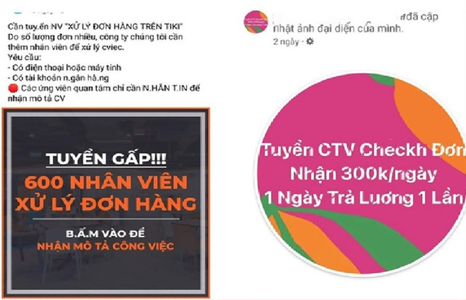 Lừa đảo tuyển cộng tác viên